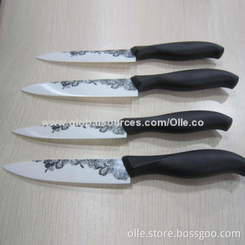 Ceramic Knife with Fashion Womanish Lace Print Blade